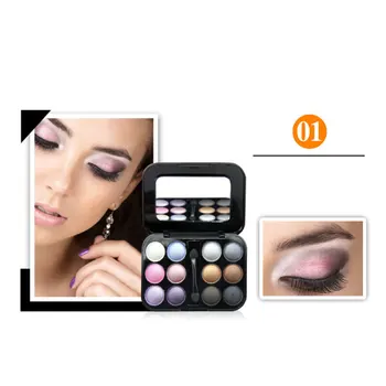 

12 Color Eyeshadow Palette Matte Glitter EyeShadow Diamond Shimmer Eye Primer Luminous Eye Shadow Cosmetics Tool Set Fashion