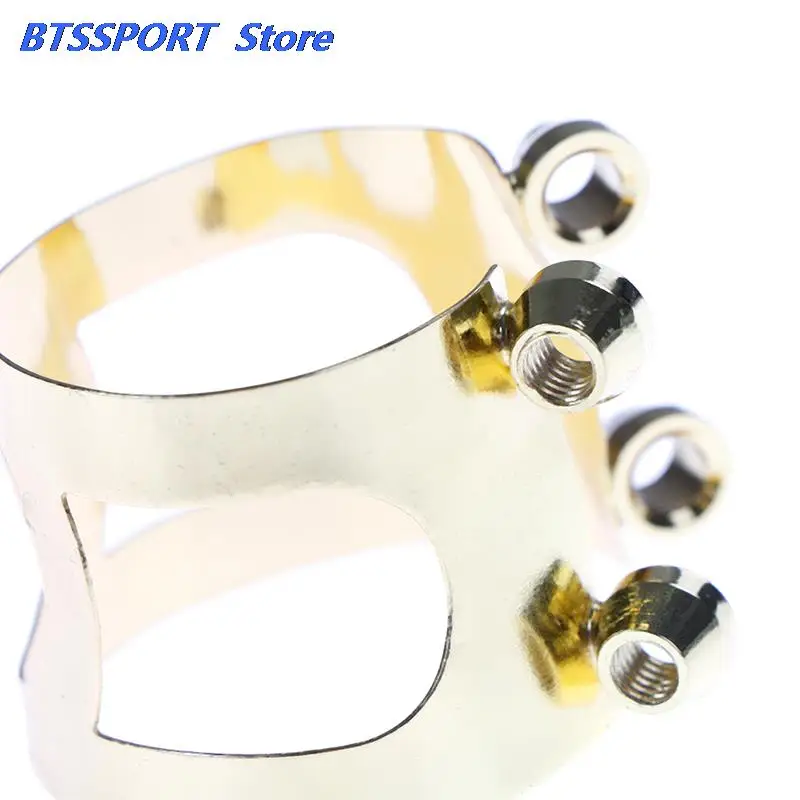 Clarinet Accessories Mouthpiece Clarinet Ligature Clip Fastener for Clarinet Parts Metal Gold & Silver Color Stainless steel Mouthpiece Protection