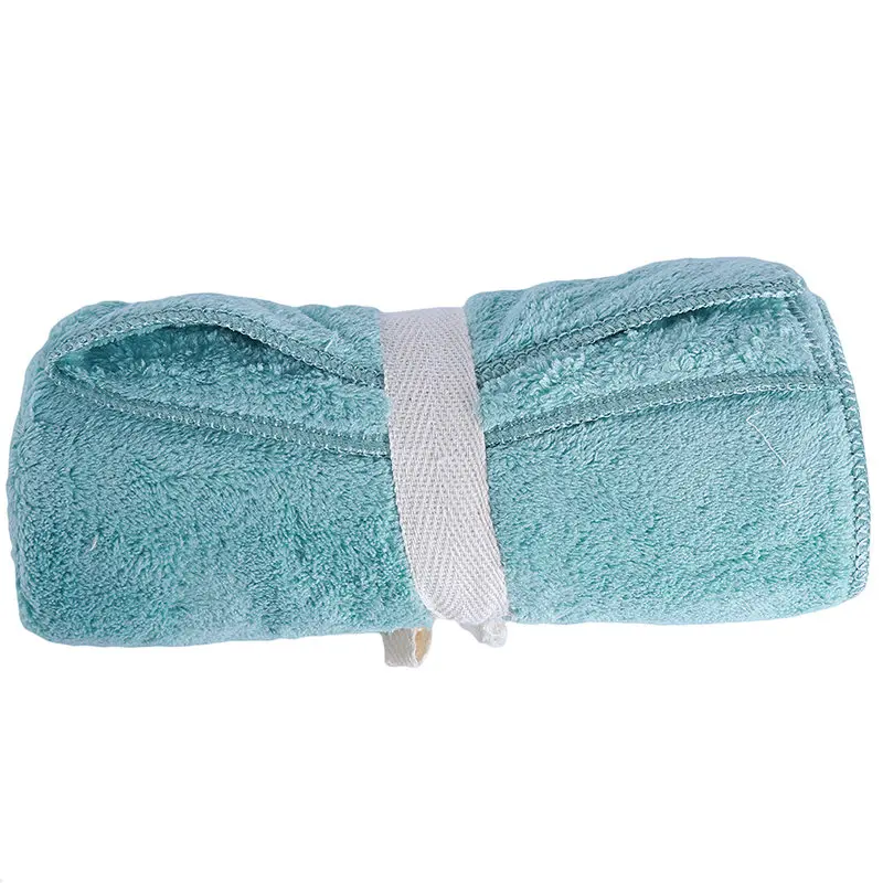 Turquoise Новое популярное утолщенное абсорбирующее Коралловое Фланелевое Полотенце изысканный пояс сумка свадебный подарок двустороннее Коралловое бархатное полотенце - Цвет: Turquoise