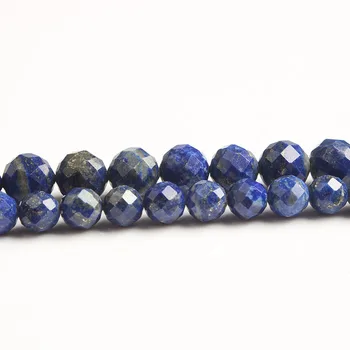 

LanLi natural jewelry 6/8mm lapis lazuli loose Beads DIY men and women Bracelet Necklace anklet Accessories