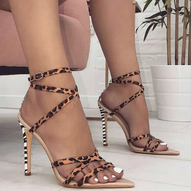 pointed open toe sandals