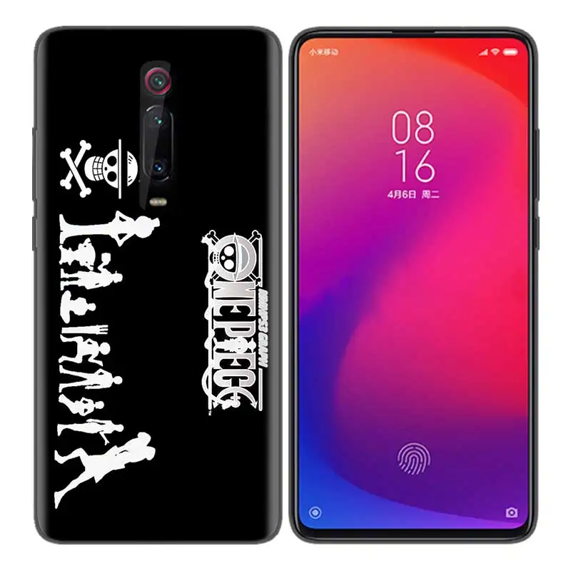Черный мягкий силиконовый чехол-сумка для Xiaomi mi 9T CC9 Red mi 4 4X5 6 6A 7 7A Note Plus K20 Pro F1 Tampa Fall one piece Dark Bl - Цвет: Прозрачный