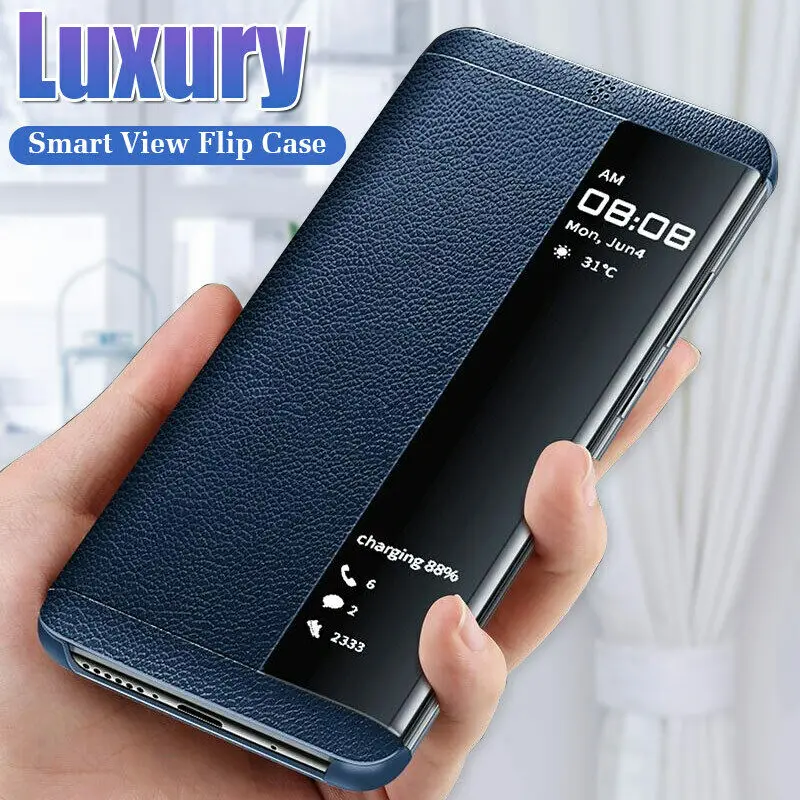 Роскошный кожаный флип-чехол для huawei P30 P20 P10 Pro mate 10 20 Nova 3 3i 4 5 Y6 Y7 Honor 5X20 Smart View phone Case |