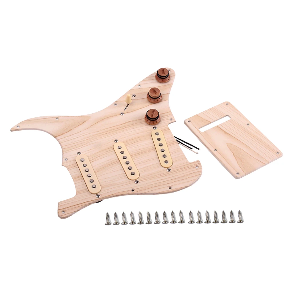 

3 Ply Pickguard & Screws & Back Plate Cover For ST Electric Guitar Parts