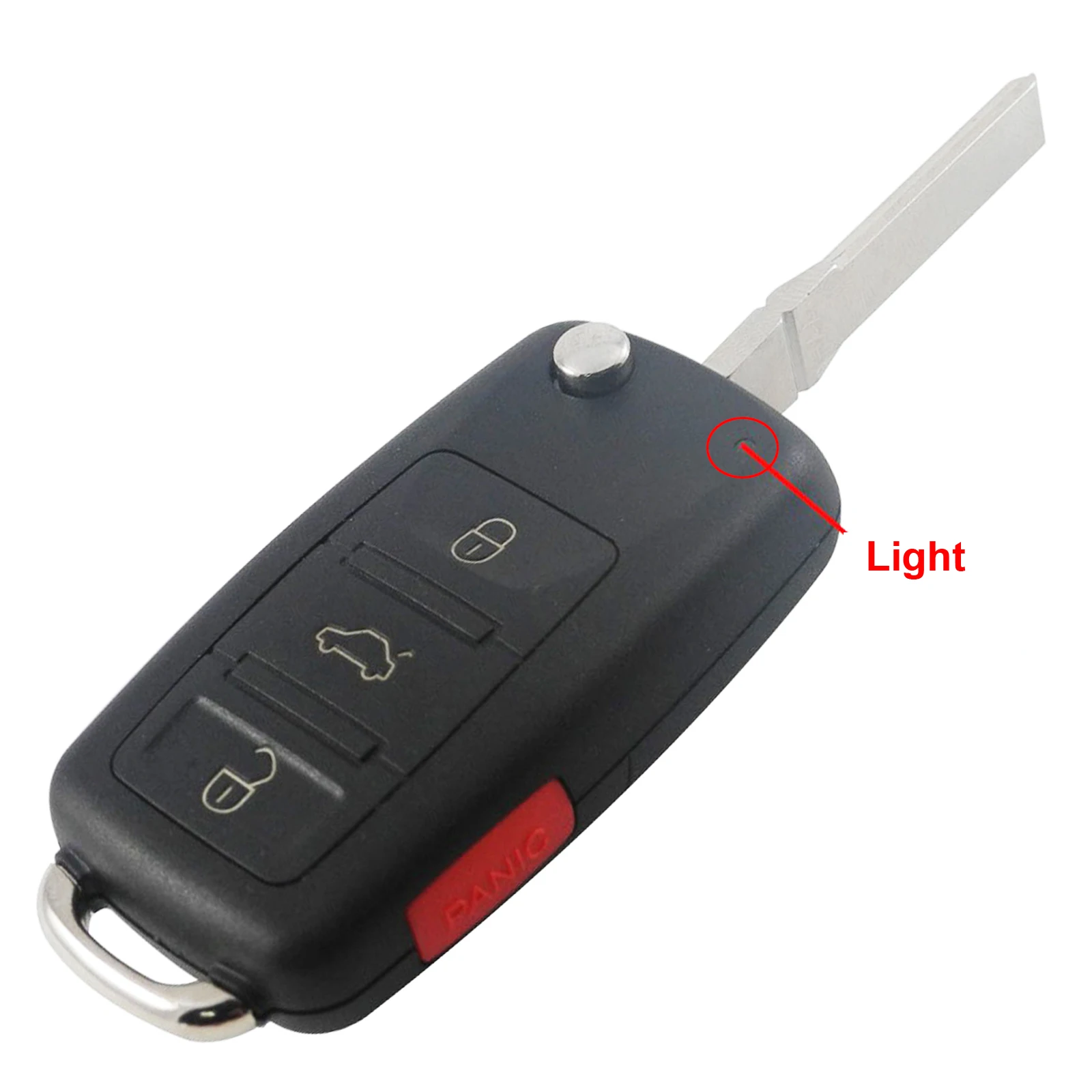 Jingyuqin 30 шт/2/3/4 кнопки дистанционного ключа оболочки флип складной Автомобильный ключ для VW Golf polo Tiguan Гольф Sagitar поло MK6 Touareg - Количество кнопок: 4 Кнопки