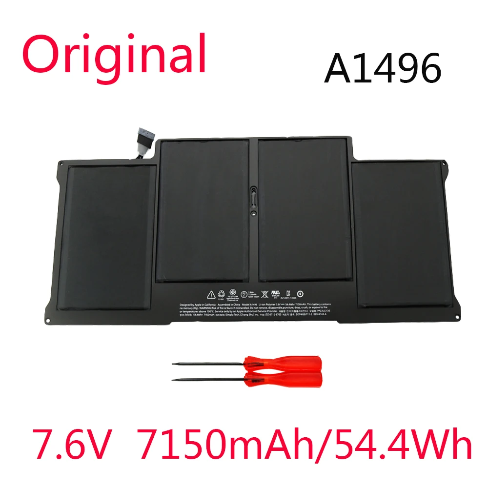 Оригинальный аккумулятор A1496 для Apple MacBook Air 13 &quotA1466 2013/2014/2015 MD760LL/A MD761CH/A 7 6 V 7150 мАч