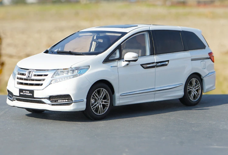 Коричневый/белый 1:18 Масштаб Honda MPV Elysion литья под давлением модель автомобиля с небольшим подарком