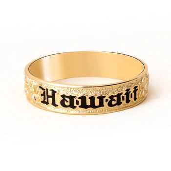 

KOMI Inner Diameter 7 CM 100G Hawaii Samoa Marshall Polynesian Pohnpei Chuuk Tonga Words Man Woman Closed Bracelet Bangle GJZ389
