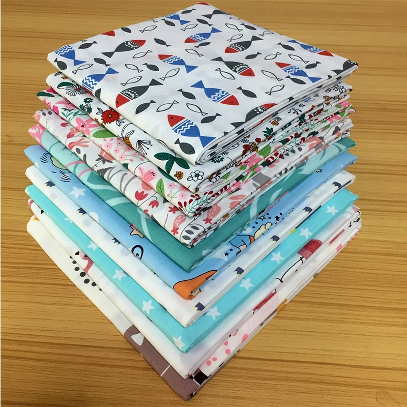 80cm x 160cm high quality Cotton Twill Printed Fabric For Baby Patchwork Sewing Quilting Fat Quarters Child DIY Bundle | Дом и сад