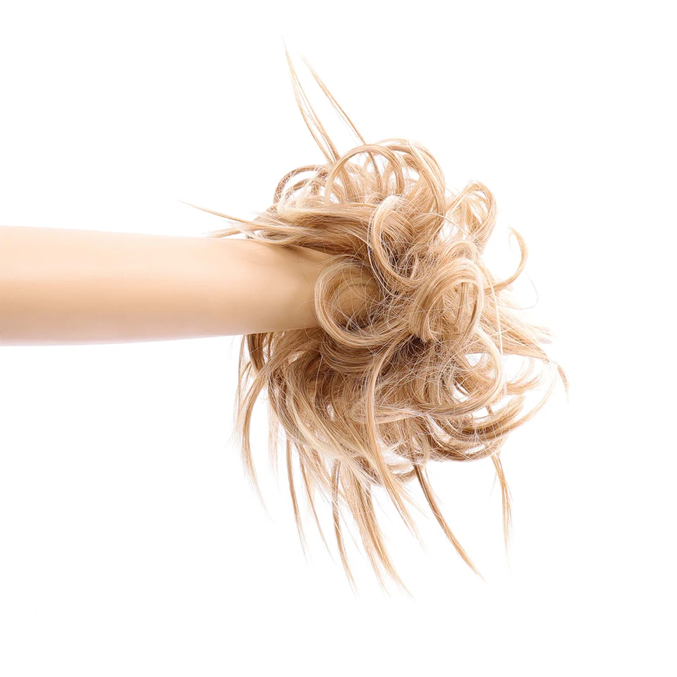 DIFEI вьющиеся волосы шиньон синтетические волосы для наращивания парик для женщин шиньон женский шиньон лента для волос пончик обернутый конский хвост