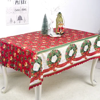 

2Pcs Waterproof Tablecloth Rectangular Table Cover Cloth Christmas Home Decor Stain Tablecloth On The Tables for Living Room New