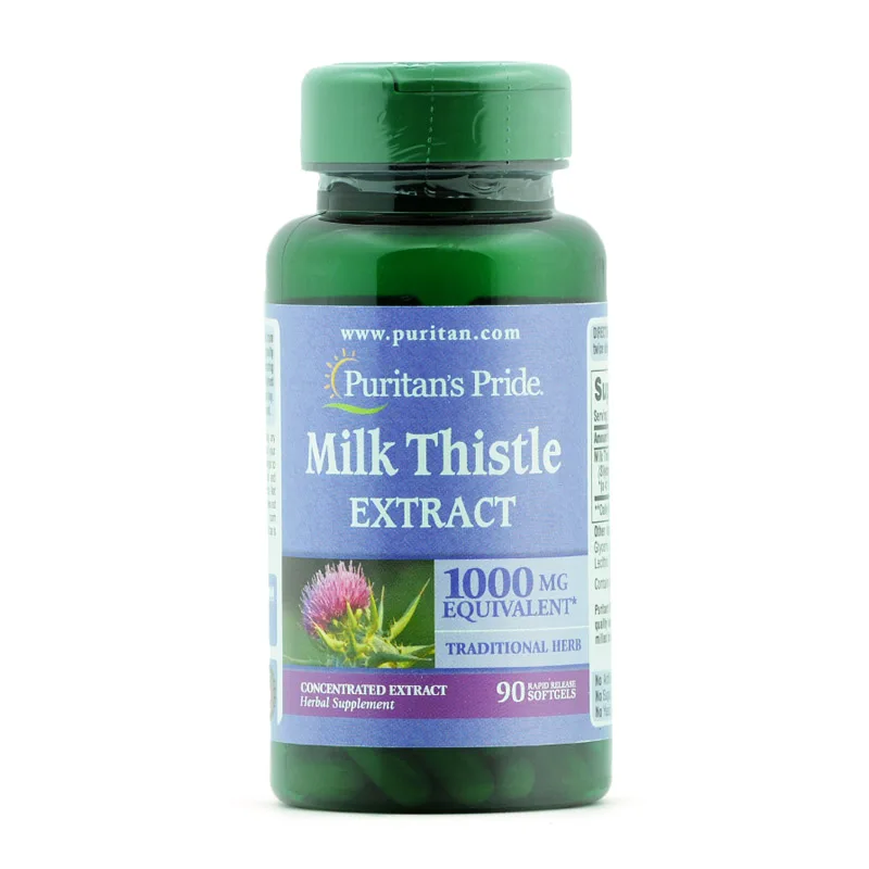 

Free shipping Milk Thistle Extract 1000 Mg 90 Pcs 180pcs