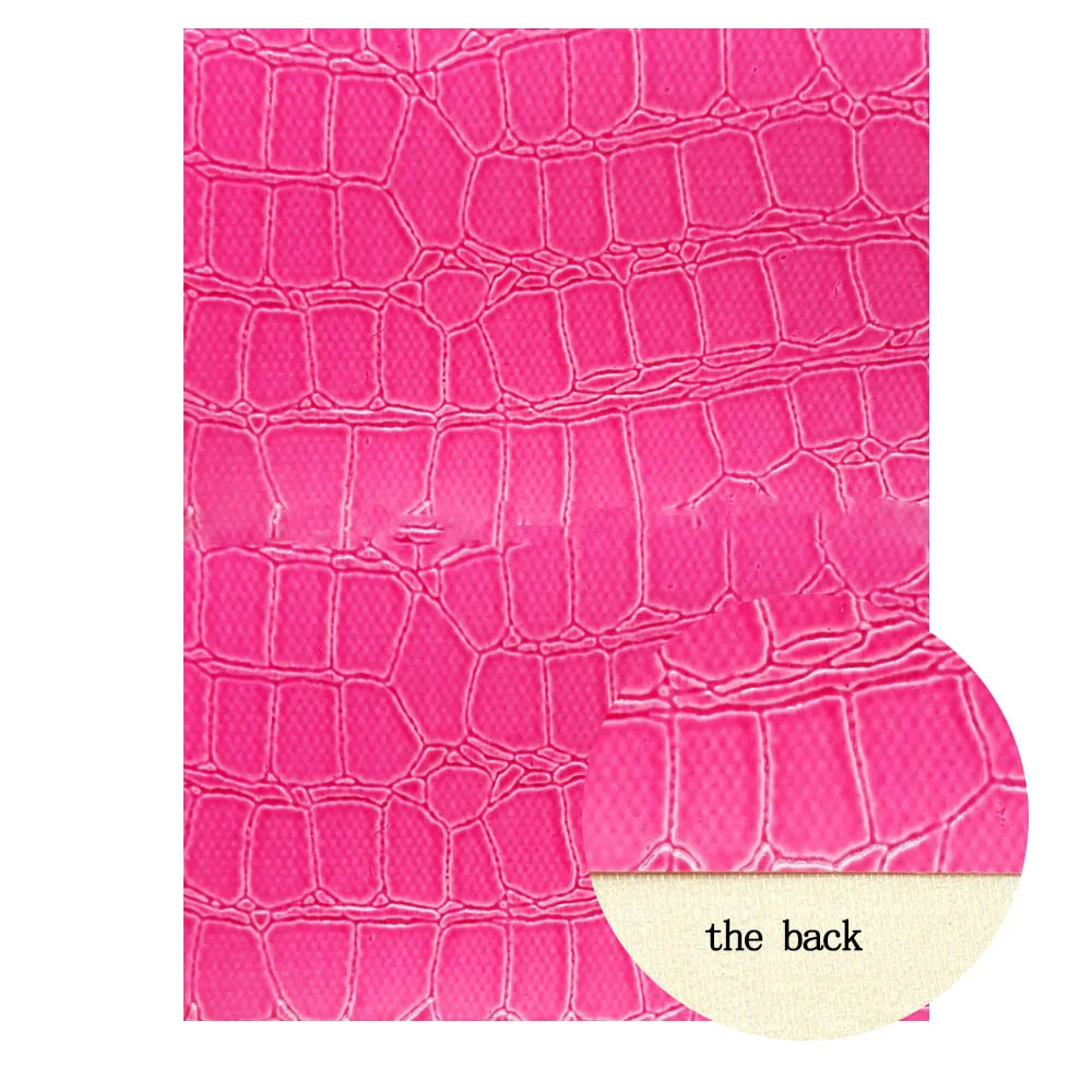 pink QIBU искусственная кожа цветная блестящая полоса виниловая ткань DIY бант для волос аксессуары сумки обувь Материалы A4 Размер Синтетическая кожа - Цвет: pink