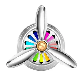 

Car Scented Car Air Outlet Perfume Clips Car Creative Zinc Alloy Rotating Lamp Ornaments Car Mini Fresh Propeller