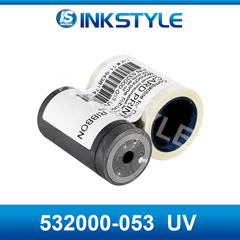 Для Datacard 532000-053 синяя УФ лента 1000 печать используется в SD260 SD360 SP35 SP55 SP75 SD460 ID Card Printer