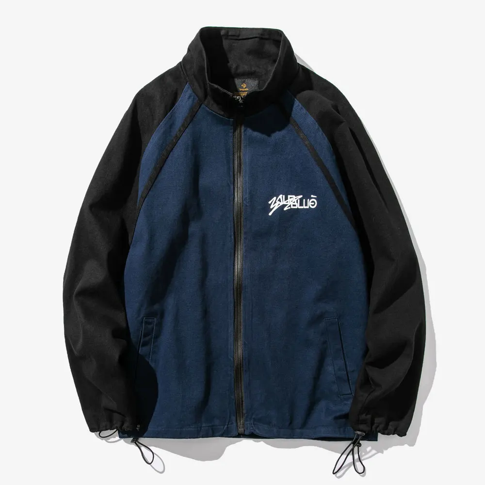 

City Where the Product 2019 Autumn Japanese-style Jacket Coach Clothing Coat Mixed Colors Lettered Embroidered Men'S Wear Autumn