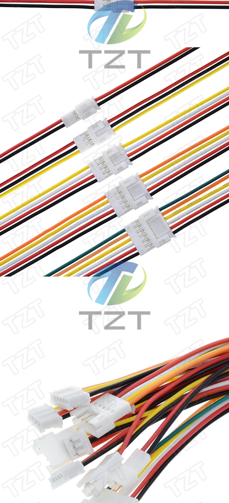 10 Stück 5 Paar Micro JST PH 2.0 2P 3P 4P 5P 6PIN Stecker-Buchse-Verbinder mit Kabeln 20CM+20CM für Arduino MP3 – Detail 3