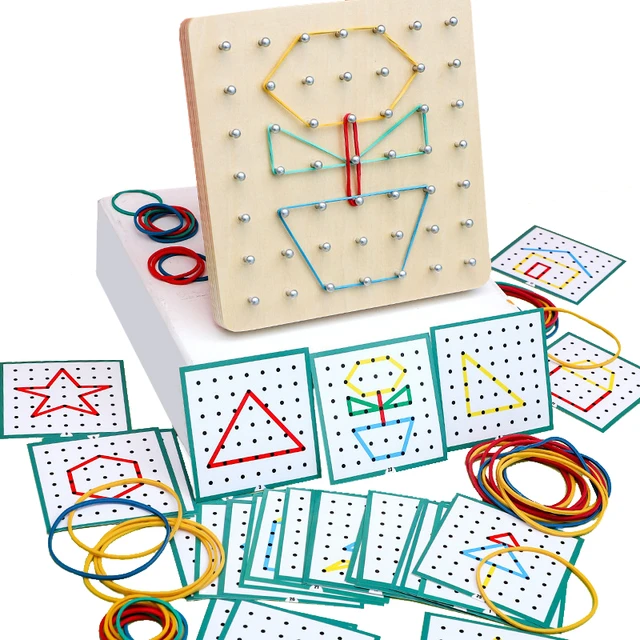 Conjunto de Brinquedos De Madeira Matemática Para Crianças, Forma