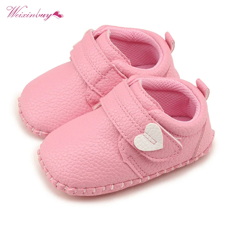 WEIXINBUY/унисекс; детские мокасины из искусственной кожи; обувь для кроватки; Babyslofjes Leer Attipas; детская обувь без застежки; обувь для первых ходунков