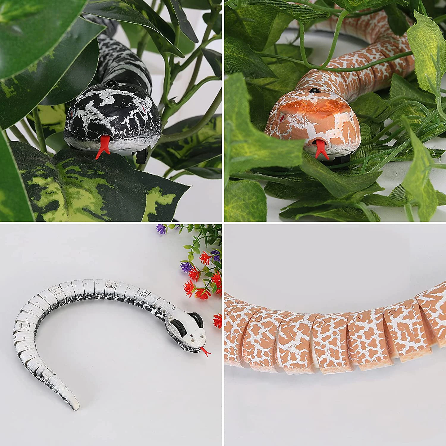 Realistic Remote Control Snake RC Animal Scary Toy Simulated Viper Trick Terrify Mischief Toys for Halloween Children Gift 6