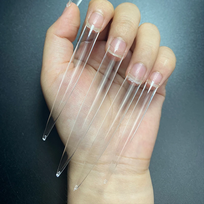 Stiletto Extra Long Sharp False Nail Art Tips Acrylic Fake Nail Tools