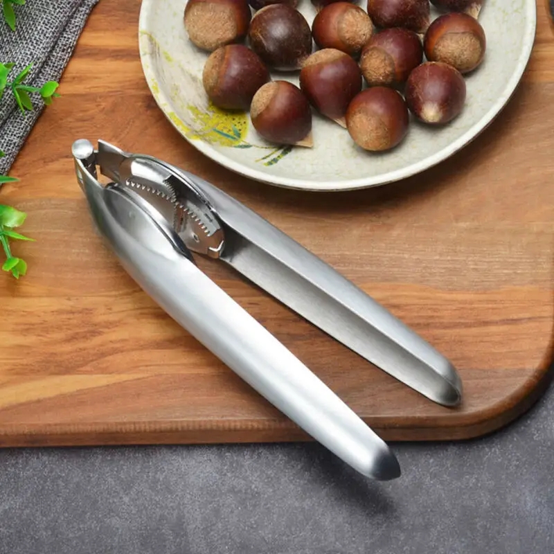 Portable Nut Cracker Kitchen Gadgets Tool Sheller Walnut Opener Plier