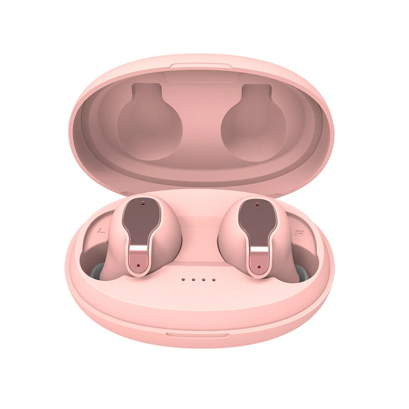 Наушники Sovawin с сенсорным управлением, Bluetooth 5,0, с шумоподавлением, TWS, Bluetooth, беспроводные наушники, 420 мАч, внешний аккумулятор, Спортивная гарнитура - Цвет: Smart touch-pink