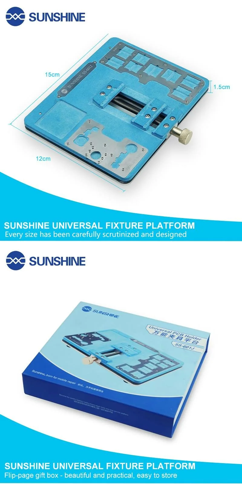 Sunshine SS-601J мобильный телефон материнская плата Универсальный светильник платформа для iphone xs max/xs/x/8/7/6s/6 plus для ремонта samsung