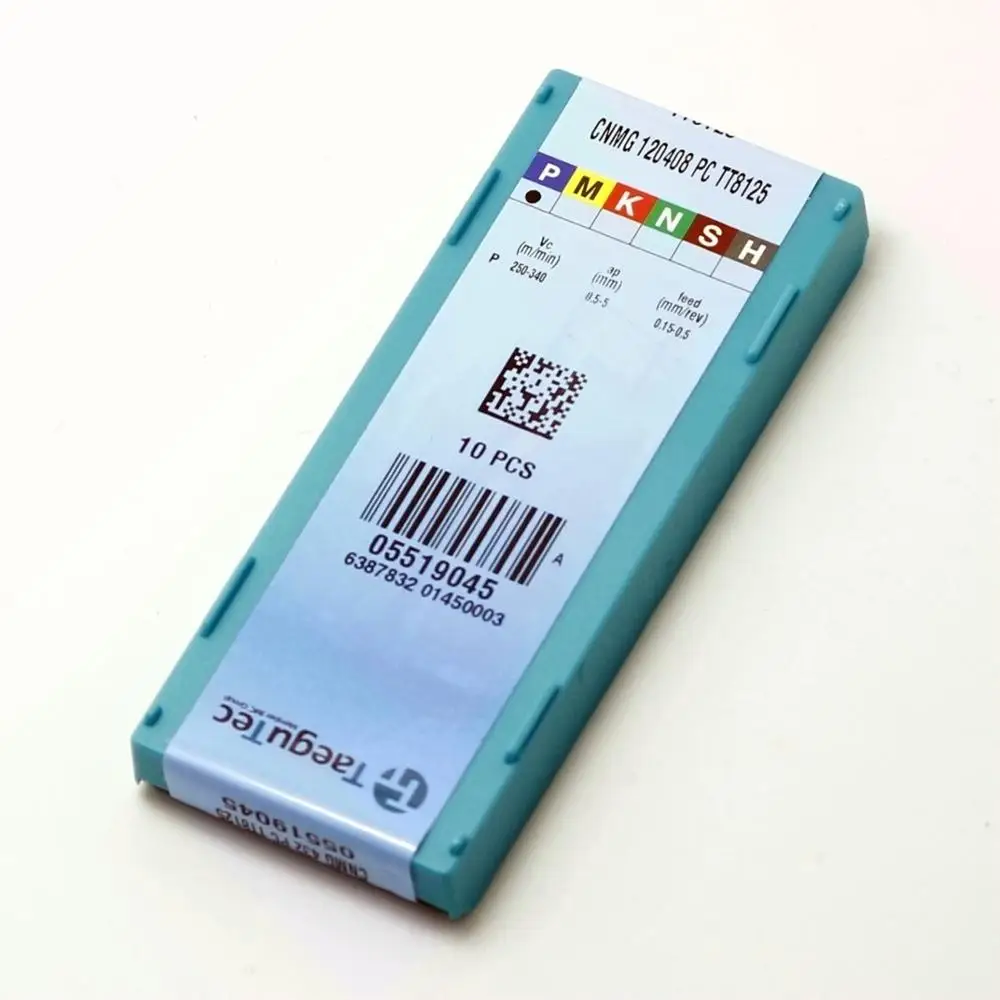 CNMG120408 PC MT EM FG TT8115 TT8125 CT3000 TT5100 TT9080 10 шт./лот Taegutec внешние токарные или Токарные