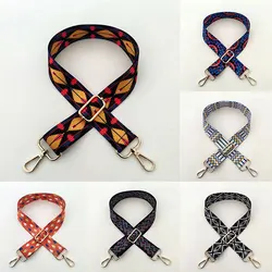 National Style Wide Shoulder Strap Adjustable Replacement Crossbody Bag Handle Belt Fashion Casual Polyester Material Multicolor