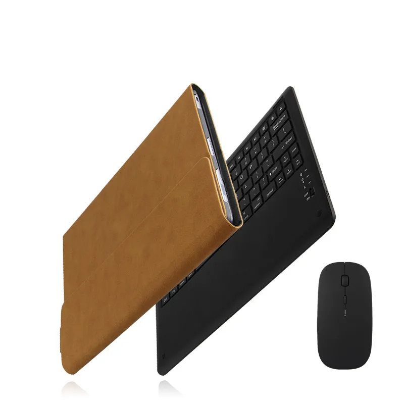 Беспроводной чехол-клавиатура с Bluetooth для huawei MateBook E PAK-AL09, 12 дюймов, чехол-Кобура в стиле ретро из искусственной кожи, чехол-подставка - Цвет: brown Mouse