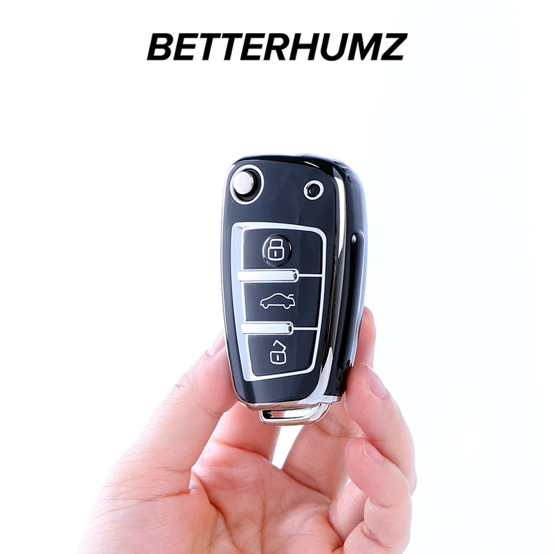 ТПУ чехол для автомобильного ключа BETTERHUMZ Audi A1 A3 8P A4 A5 A6 C7 A7 S3 S7 S8 R8 Q2 Q3 Q5 Q7 Q8 SQ5 TT RS3 RS6