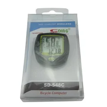 Sunding speed recorder Водонепроницаемый Беспроводной Секундомер одометр велосипедный измеритель скорости/548C ручной секундомер