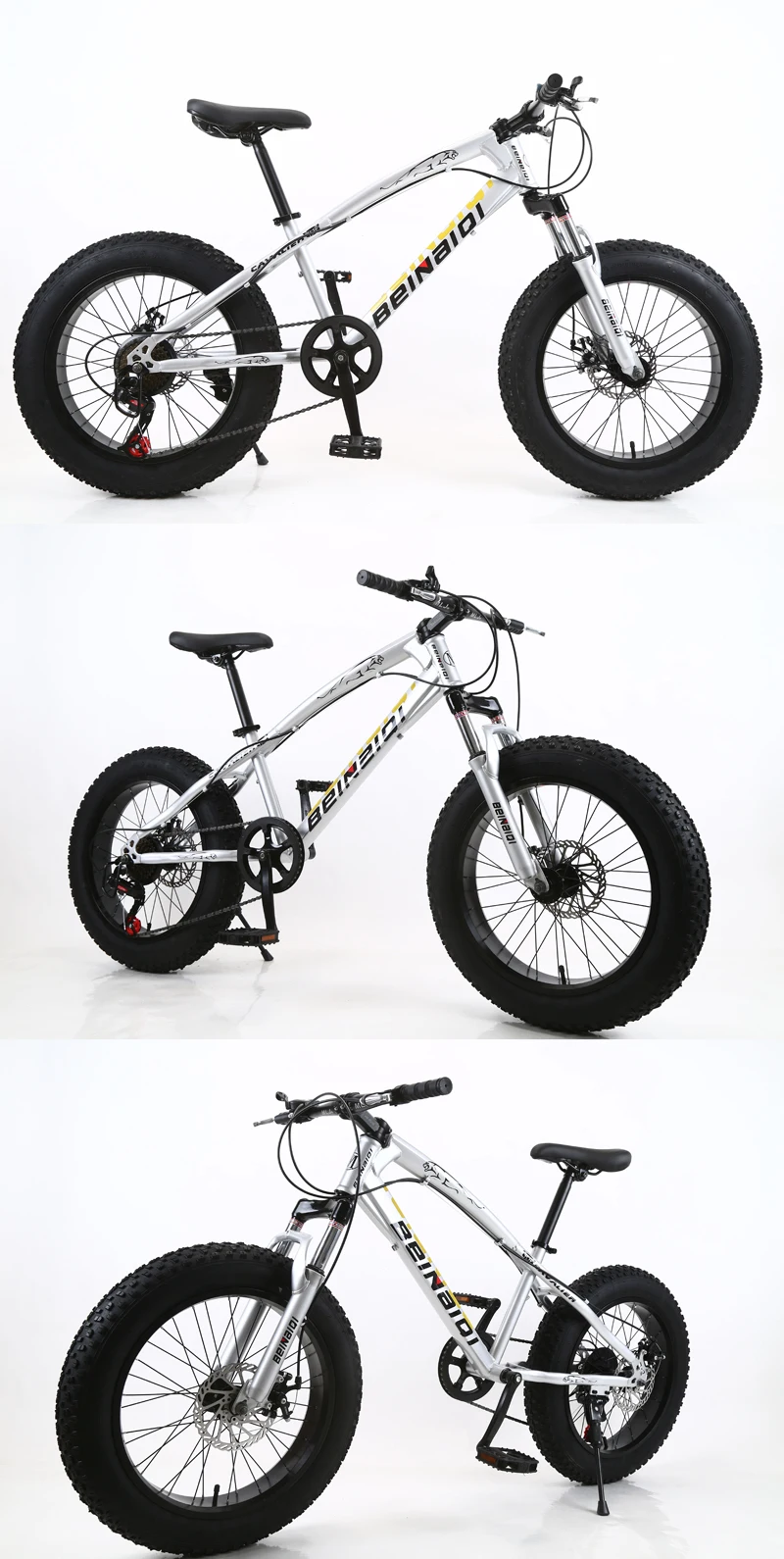 20 inch fat bike children kid fat tire mountain bike Beach cruiser bicycle high quality carbon steel disc brake big wheel MTB