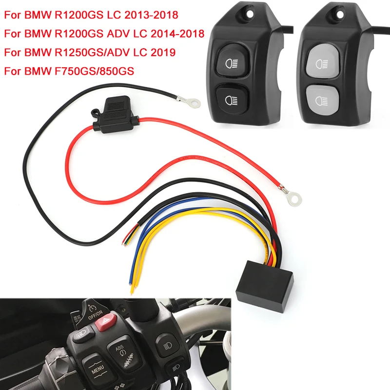 

F750 F850 GS R 1200 GS R1200 Motorcycle Handle Fog Light Switch Control Smart Relay For BMW R1200GS ADV LC R1250GS F850GS F750GS