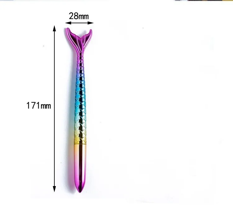 1 шт. милые канцелярские принадлежности, офисные школьные принадлежности, Русалочка, имитирующая шариковую ручку, гелевая ручка, цветная креативная Новинка, красивая