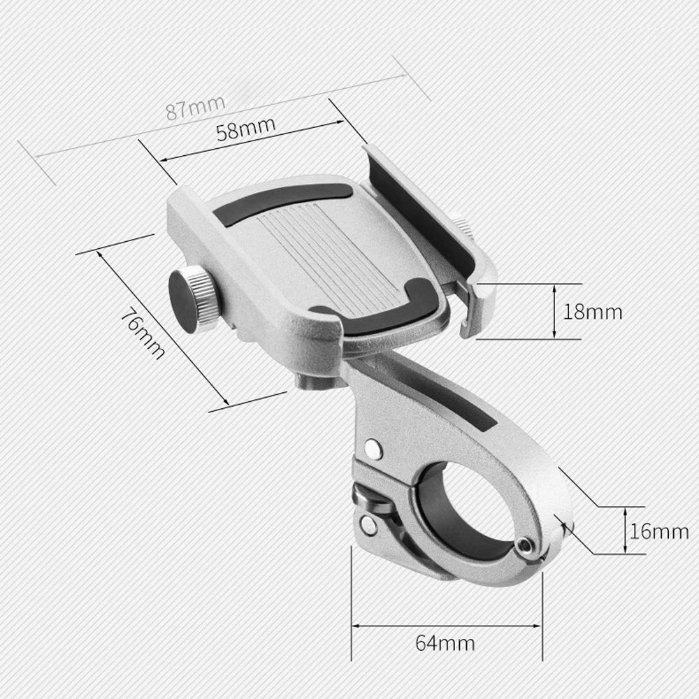 Алюминиевый универсальный велосипедный держатель для телефона, горный велосипед, мотоцикл, зажим для руля, подставка для смартфонов от 4 до 6,8 дюймов