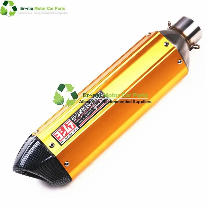

Akrapovic 35-51MM Universal Motorcycle Exhaust Modified Muffle pipe For most motorcycles CB400 CBR600 YZF YZR R1 E6 TTR GSX