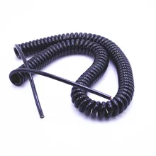 Cheap 5 core 6 core 8 corespring telescopic wire spiral cable 24AWG0.2mm 20AWG0.5mm 17AWG1.0mm 14AWG2.0mm stretchable extension wire