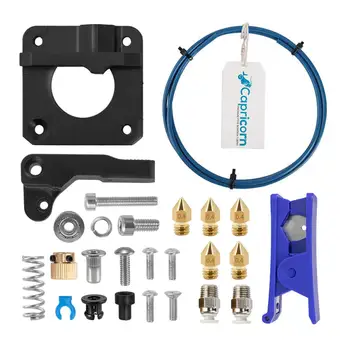 

Creality Tube Cutter Black Metal MK-8 Feeder Extruder 2X PC4-M10 Fittings 5X 0.4mm Nozzles for Ender 3/3 Pro/5 CR-10/10S/20 Pro
