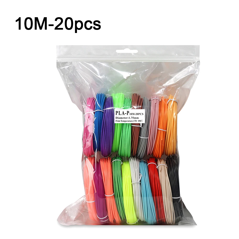 

50/100/200 Meters Set 1.75mm PLA Material PLA Filament 3D Refill Plastic For Printer or 3D Pen School Drawing Supplies