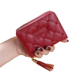 New Arrival Wallet Women Short Zipper Purse Fashion Coin Purse  Trendy Hasp Mini Clutch Purse Card Holder Leather Small Wallet
