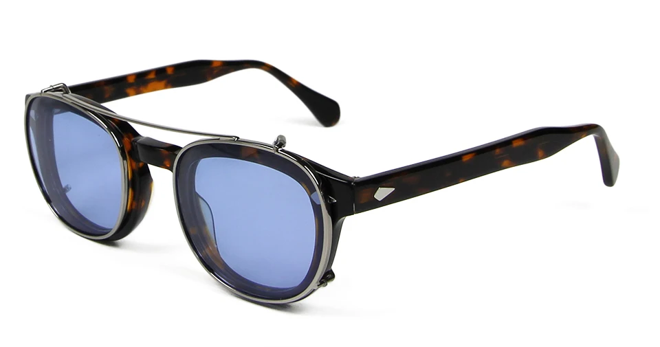 Mode Gelb Getönt Clip Auf Sonnenbrille Männer Polarisierte Rezept Runde Optischen Rahmen Clip-on Fahren Sonnenbrille Für Frauen – Detail 21