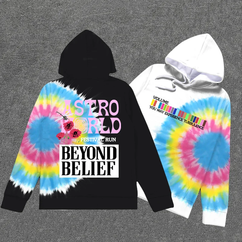 Трэвиса Скотта Astroworld Festival Run Beyond Belief толстовки для мужчин и женщин высокое