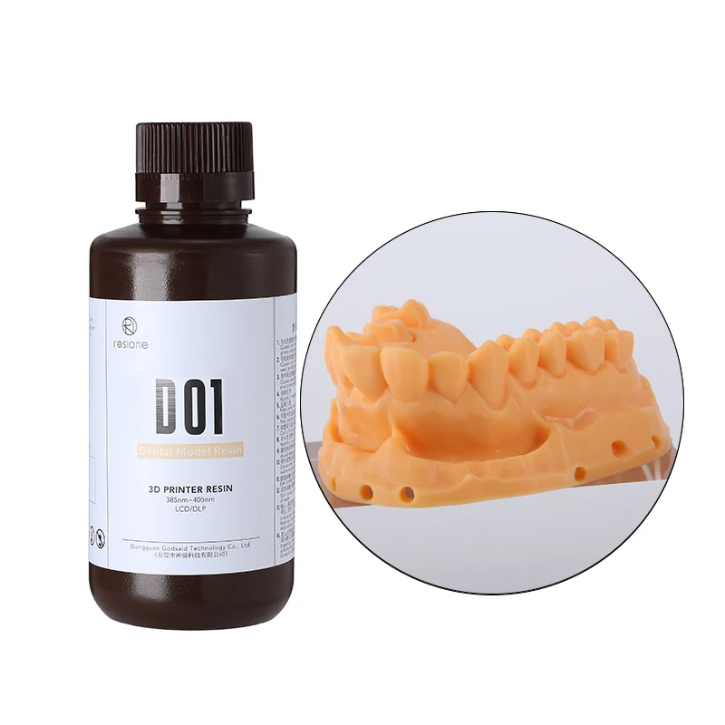 Resione D01 Resin 3d Printer Dental Resin Casting For Elegoo Anycubic Resin 3d Printer LCD DLP SLA 3d Liquid Photopolymer Resin