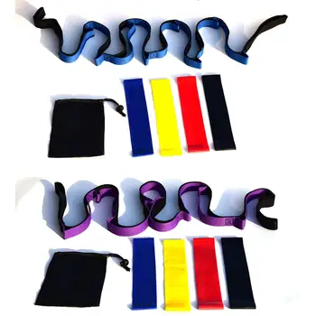 

6Pcs / Set Of Yoga Tension Band Six-Piece Chrysanthemum Rope 10 Hole Resistance Ring 500 Waist Back Shoulder Stretch Belt