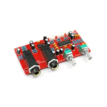 

PT2399 Digital Microphone Amplifier Board Karaoke Plate Reverb Preamplifier Reverberator Suite Components NE5532 DC 12V-24V