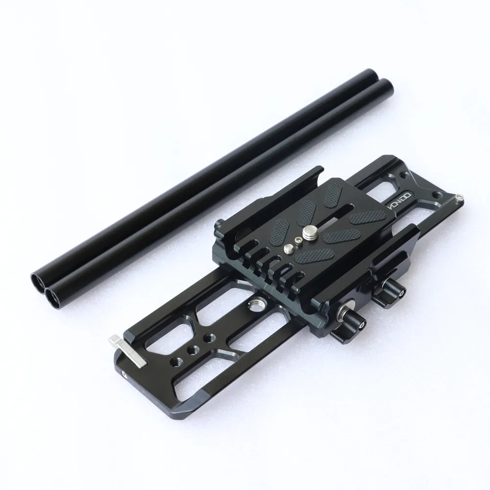 US $269.00 HONTOO 15mm Standard Baseplate System With Dovetail Plate For SONY FX9 FX7 FS5 CANON C300 C500 C300 MARK II Camera Base Plate