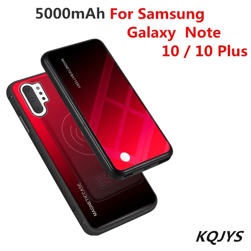 5000 мАч чехол для внешнего магнитного аккумулятора для samsung Note 10, беспроводной зарядный внешний аккумулятор, чехол для samsung Galaxy Note 10 Plus