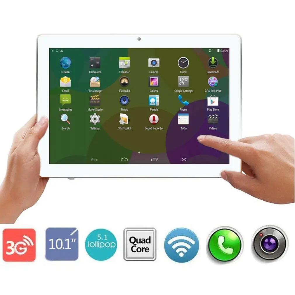  Tablet 10.1 inch Tablet 2GB RAM 64GB ROM for Android 7.0 Phablet Tablet Pc